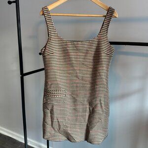 Zara plaid mini dress